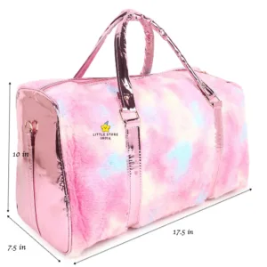 Rainbow Fur Duffle