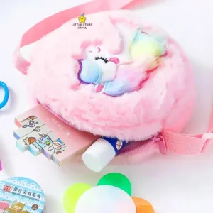 Pink Round Fur Sling