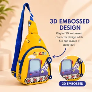 yellow crean chast bag