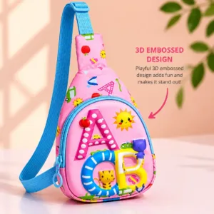 Pink ABC chast bag