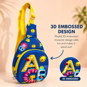 blue ABC chest  bag